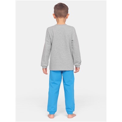 Пижама для мальчика Cherubino CSKB 50079-11 Светло-серый меланж