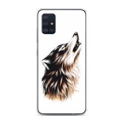 Силиконовый чехол Wolf tattoo на Samsung Galaxy A51