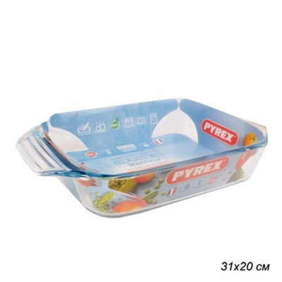 Блюдо 31х20 см Pyrex Irresistible / 407B000/7046 /7146/уп 6/ прямоугольное