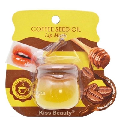 Kiss Beauty Ночная маска для губ с экстрактом кофе Coffee Seed Oil Lip Mask