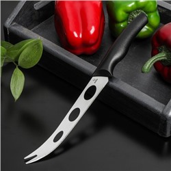 Нож Доляна «Грайм» для сыра, лезвие 15 см, цвет чёрный