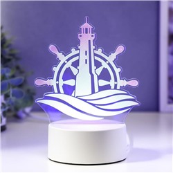 Светильник "Море" LED RGB от сети 9,5х13х17 см