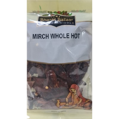 Перец красный стручковый острый Mirch Whole Hot Bharat Bazaar 50 гр.