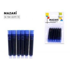 Картридж для перьевой ручки (цена за 6 шт) M-7941-6орр-70 Mazari
