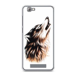 Силиконовый чехол Wolf tattoo на ZTE Blade A610