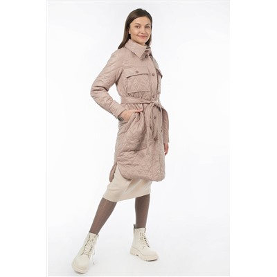 01-11031 Пальто женское демисезонное (пояс)