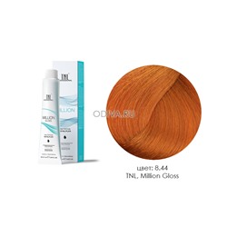 TNL, Million Gloss - крем-краска для волос (8.44 Светлый блонд медный интенсивный), 100 мл