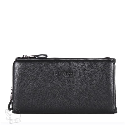 Клатч мужской кожаный 623-1H black Heanbag black