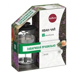 Иван-чай "Утренняя роса" с черным френч-прессом 100 г