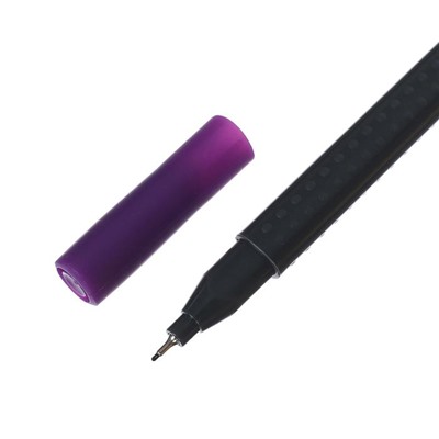 Ручка капиллярная Faber-Castell GRIP, линер 0.4 мм, фиолетовая