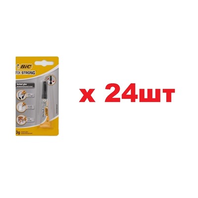 BIC Универсальный супер-клей Fix Strong 3г 24шт