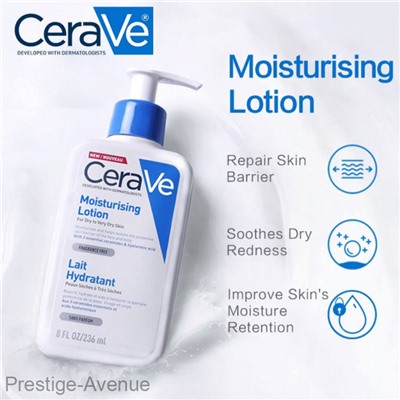 CeraVe Лосьон увлажняющий для сухой и очень сухой кожи лица и тела Moisturising Lotion For Dry To Very Dry Skin 236 мл