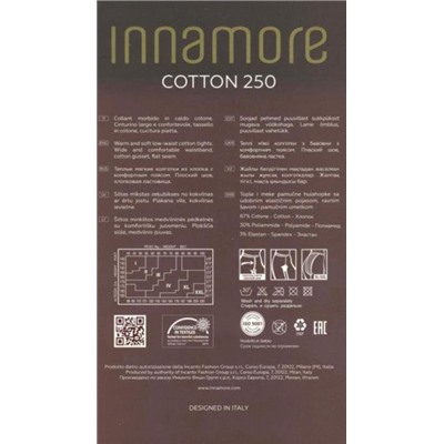 Колготки теплые, Innamore, Cotton 250 XL-XXL оптом