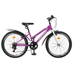 Велосипед 24" Progress Ingrid low, цвет фиолетовый/белый, размер рамы 13" 4510832