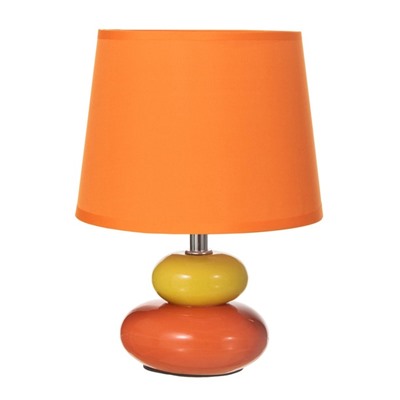 Настольная лампа "Баланс" Е14 40Вт оранжевый 17,5х17,5х23 см