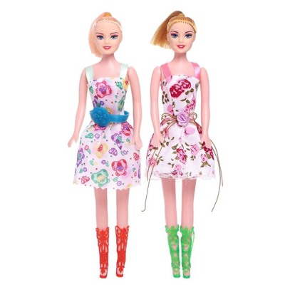 Набор кукол моделей «Сестрёнки» в платье 5206349