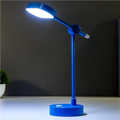 Лампа настольная сенсорная 16484/1BL LED 3,5Вт USB АКБ голубой 10х12х37,5 см