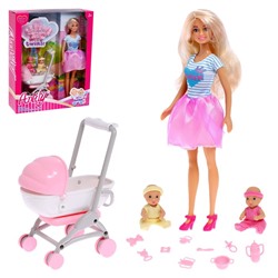 Кукла-модель «Молодая Мама» с малышами и аксессуарами, МИКС 7905030