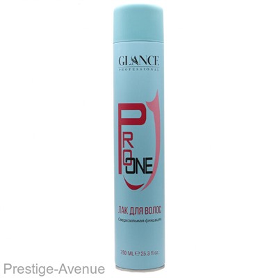 Лак для волос Glance Professional Pro One Сверхсильная фиксация 750 ml