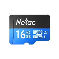 Карта флэш-памяти MicroSD 16 Гб Netac P500  Standard  UHS-I (90 Mb/s) без адаптера (Class 1class 10)
