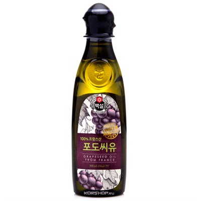 Масло из виноградных косточек CJ Beksul, Корея, 500 мл, Акция