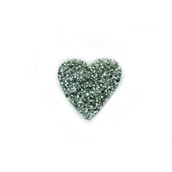 Термоаппликация «Сердце серебро»
