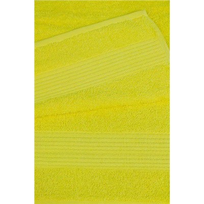 Полотенце махровое 70х130 Эконом - (желтый, 401)
