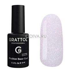 Grattol, Base Glitter - база-камуфляж с шиммером (№04), 9 мл