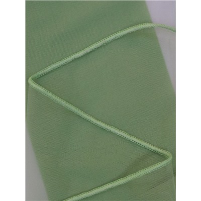 Тюль сетка с полосой RR 11215-113020, зеленый, 300*270 см  (tr-100153)