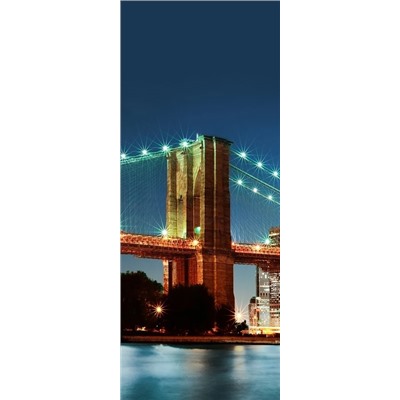 Рулонная штора термоблэкаут "Бруклинский мост-2"  (d-200794-gr)