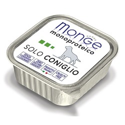 Влажный корм Monge Dog Monoproteico Solo для собак, паштет из кролика, ламистер, 150 г