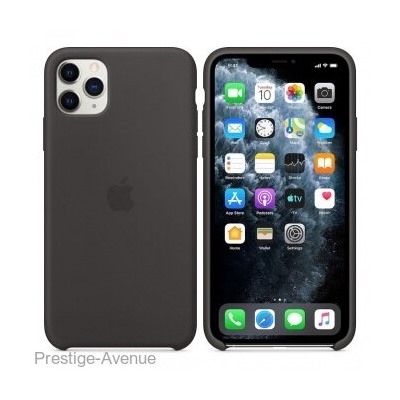 Силиконовый чехол для iPhone 11 Pro Max черный