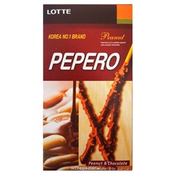 Соломка в шоколадной глазури с арахисом Пеперо/Pepero Lotte, Корея, 36 г Акция
