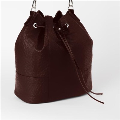 Утяжка для сумки, 85 × 0,8 см, цвет коричневый/серебряный