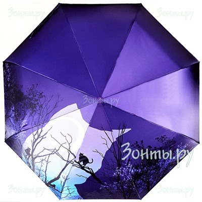 Сатиновый зонт с котами  Style 1620-01