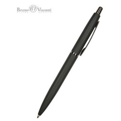 Ручка автоматическая шариковая 1.0мм "SAN REMO" синяя, черный металлический корпус 20-0249/01 Bruno Visconti