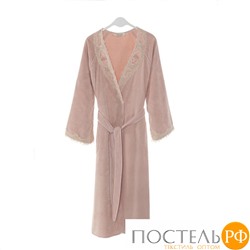 1013G10019117M Халат женский Soft cotton DESTAN тёмно-розовый M