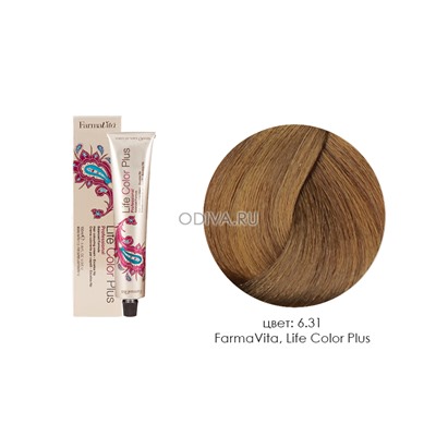 FarmaVita, Life Color Plus - крем-краска для волос (6.31 табак)