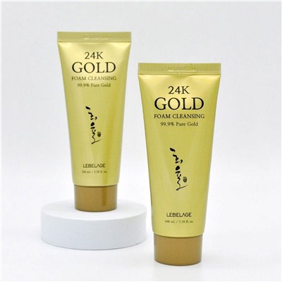 Lebelage Пенка для умывания с 24-каратным золотом / 24k Gold Foam Cleansing, 100 мл