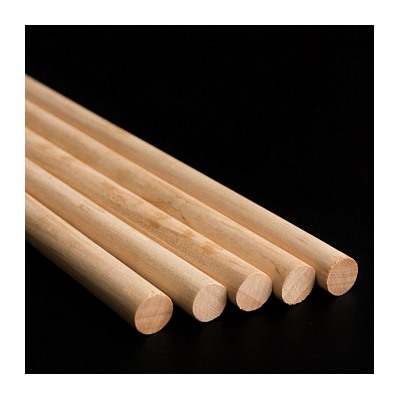 Палочки деревянные для укрепления ярусов, h=40 см, d=10 мм, 5 шт.