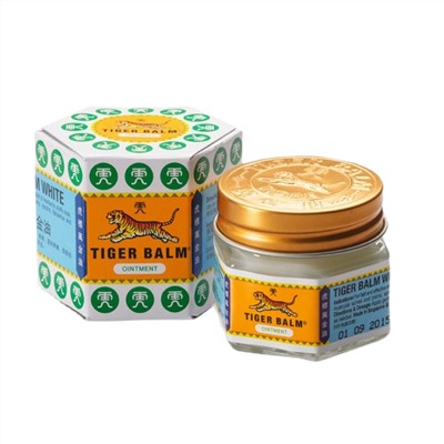 Tiger Balm Натуральный тигровый бальзам для тела Белый тигр / White Ointment, 19,4 г