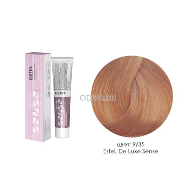 Estel, De Luxe Sense - крем-краска (9/35 блондин золотисто-красный), 60 мл