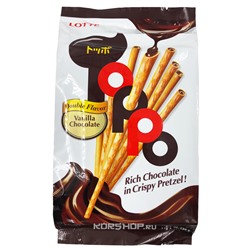 Бисквитные палочки с шоколадной начинкой Toppo Thai Lotte (семейная пачка), Таиланд, 132 г Акция