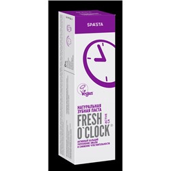 Натуральная зубная паста FRESH O'CLOCK Активный кальций. Укрепление эмали и снижение чувствительности, 90 мл