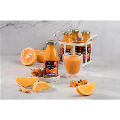 Апельсиново-облепиховый нектар / 200 мл / стеклобутылка / BioNergy