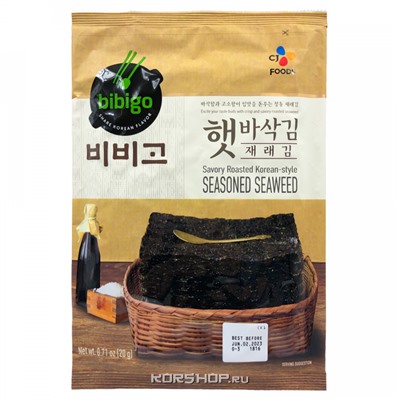 Морская капуста с оригинальным вкусом Bibigo, Корея, 20 г Акция