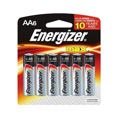 Батарейка ENERGIZER Industrial/MAX АА 1.5V/LR06 (6 шт.) (Щелочной элемент питания)