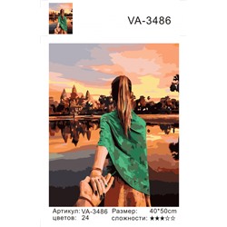 VA3486 Без подрамника картина по номерам 40*50