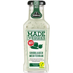Соус KUHNE в Made for Veggie чесночный со средиземноморскими травами в стеклянной бутылке 235 г