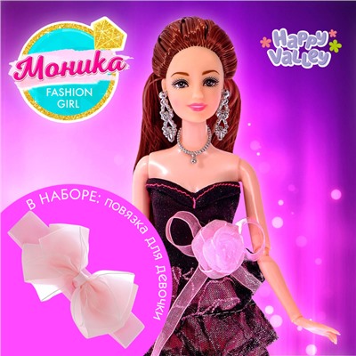 Кукла-модель шарнирная «Моника» в наборе повязка для девочки 3136825